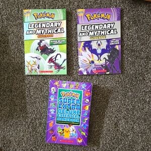 Pokemon Legendary and Mythical Guidebook Set Of 3